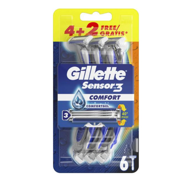 GILLETTE Sensor3 ΔΩΡΟ 3 ΞΥΡΑΦΑΚΙΑ 1X8 ΕΣ