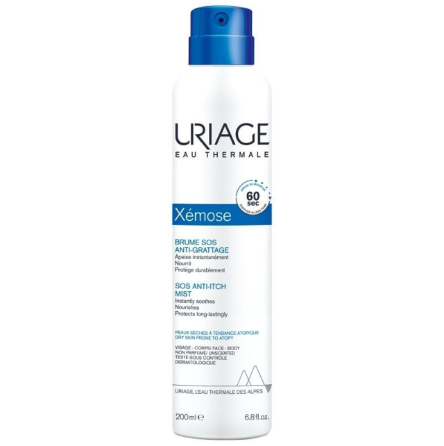 Uriage Face Water Ενυδάτωσης Xemose Sos Anti-Itch Mist για Ξηρές Επιδερμίδες 200ml