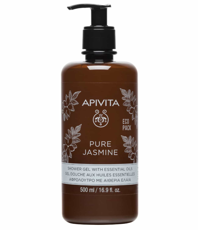 Apivita Pure Jasmine Αφρόλουτρο σε Gel με Aιθέρια Έλαια Γιασεμί 500ml