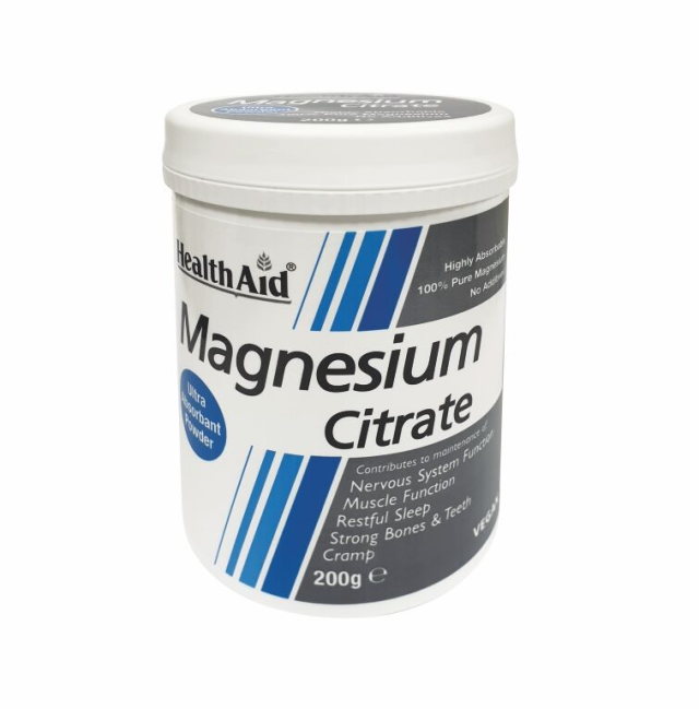 Health Aid Magnesium Citrate Powder 200gr