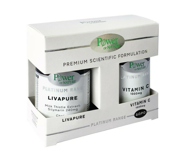 Power Health Platinum Livapure 30tabs & Platinum Vitamin C 1000mg 20tabs