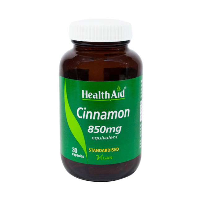 Health Aid Cinnamon 850mg 30 κάψουλες