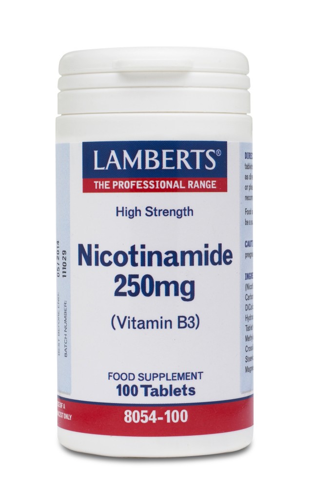 Lamberts Nicotinamide Βιταμίνη 250mg 100 ταμπλέτες