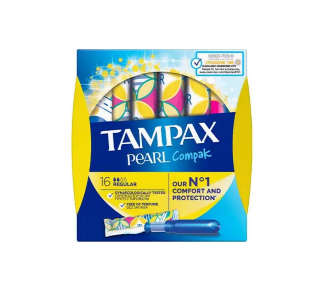 TAMPAX COMPAK PEARL REGULAR 8X16