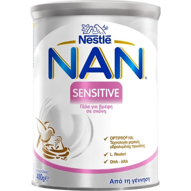 Nestle Γάλα σε Σκόνη Nan Sensitive 0m+ 400gr