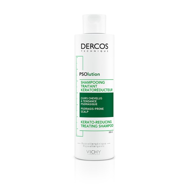 VICHY Dercos PSolution Kerato-Reducing Treating Shampoo Σαμπουάν κατά των Λεπιών και του Κνησμού 200ml