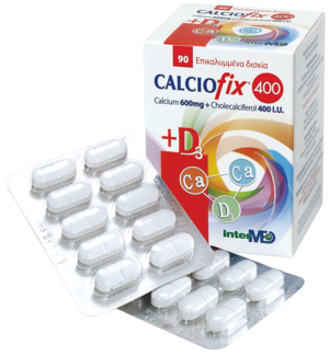 Intermed Calciofix 400 600mg + 400IU D3 90 ταμπλέτες