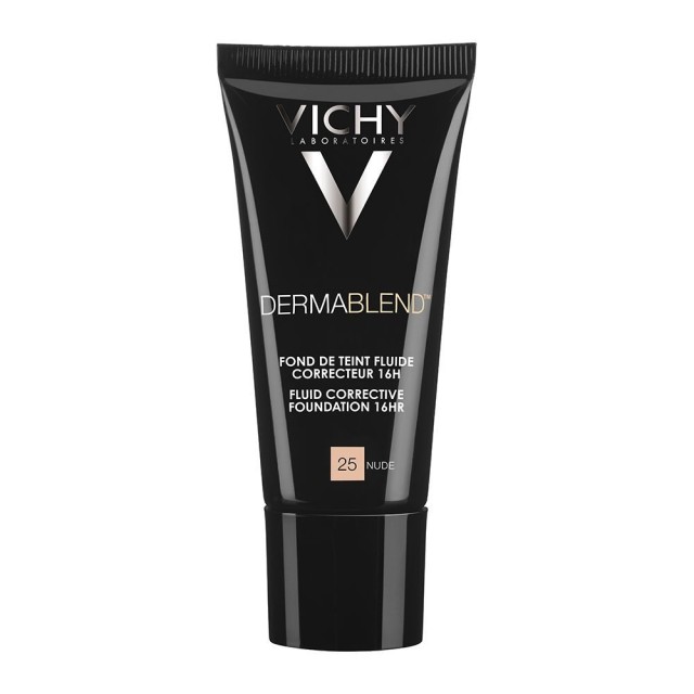 Vichy Dermablend Liquid Fluid Corrective Foundation Nude 25 Διορθωτικό Make Up 30ml