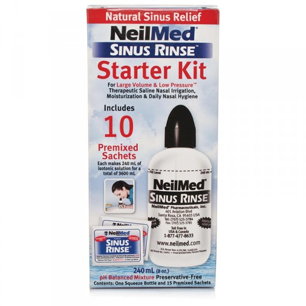 NeilMed Sinus Rinse Starter Kit Σύστημα Ρινικών Πλύσεων 10sachets