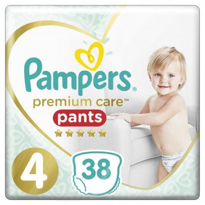 Pampers Premium Care Pants 1+1 Πάνες Βρακάκι No. 4 για 9-15kg 76τμχ