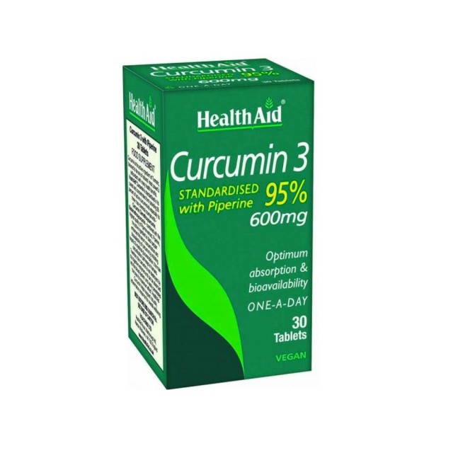 Health Aid Curcumin 3 600mg 30 ταμπλέτες