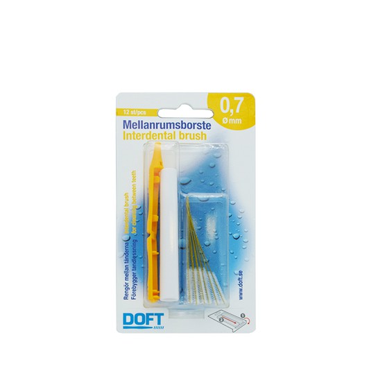 Doft Interdental Brush Μεσοδόντια Βουρτσάκια 0,7mm 12τμχ