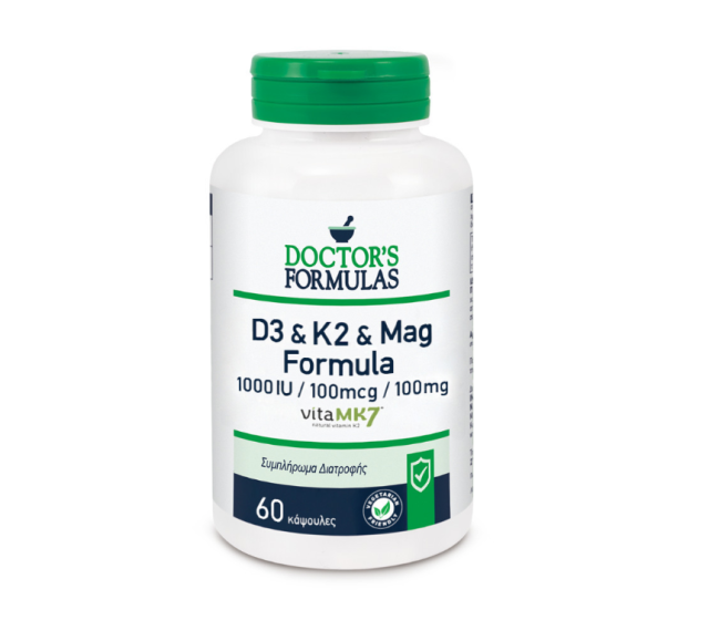 DOCTORS FORMULAS D3 1000IU & K2 100mcg & MAG 100mg FORMULA