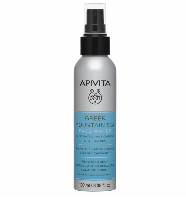 Apivita Lotion Ενυδάτωσης Greek Mountain Tea Face Water για Αναζωογόνηση & Αντιοξείδωση με Τσάϊ Βουνού 100ml