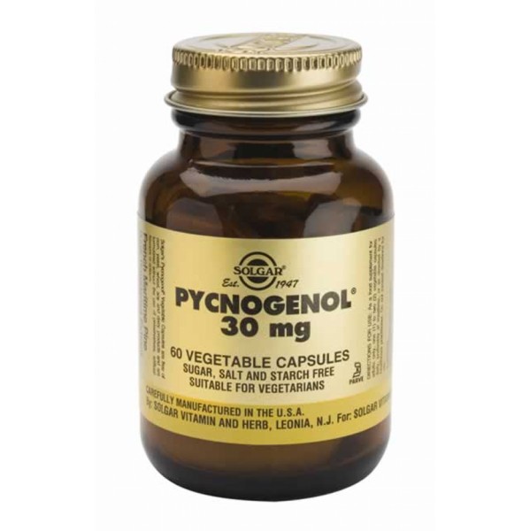 Solgar Pycnogenol Antioxidant Protection 30mg 60veg caps