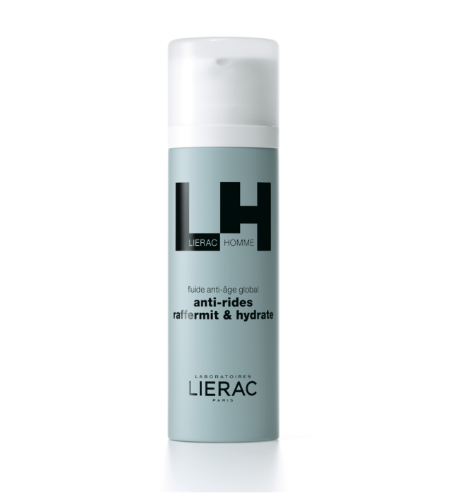 LIERAC Homme Anti-Rides Raffermit and Hydrate Λεπτόρρευστη Κρέμα Ολοκληρωμένη Αντιγηραντική Δράση με Υαλουρονικό Οξύ για Άνδρες 50ml