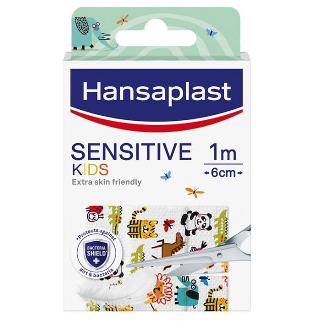 Hansaplast Αυτοκόλλητο Επίθεμα Sensitive για Παιδιά 100x6cm 1τμχ