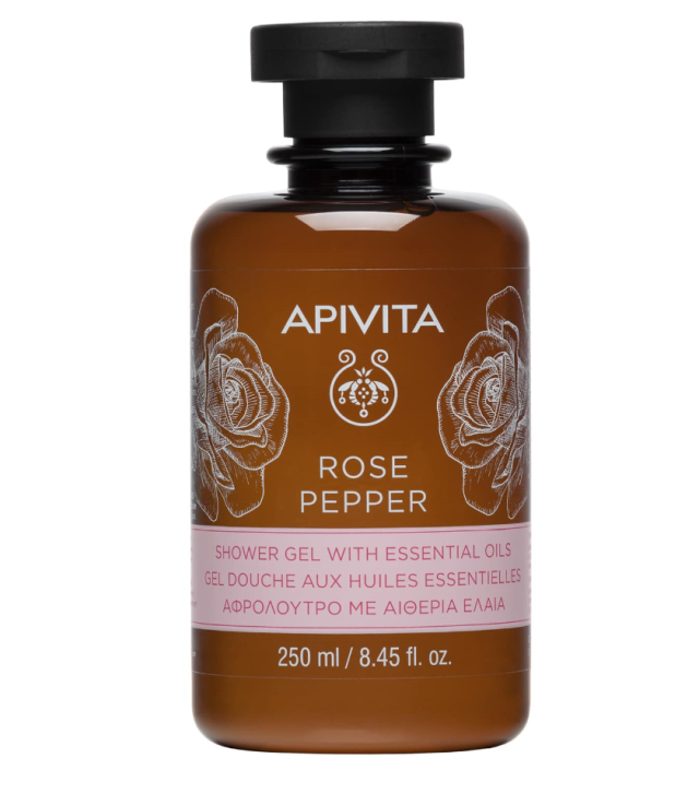 Apivita Rose Pepper Αφρόλουτρο σε Gel με Aιθέρια Έλαια 300ml