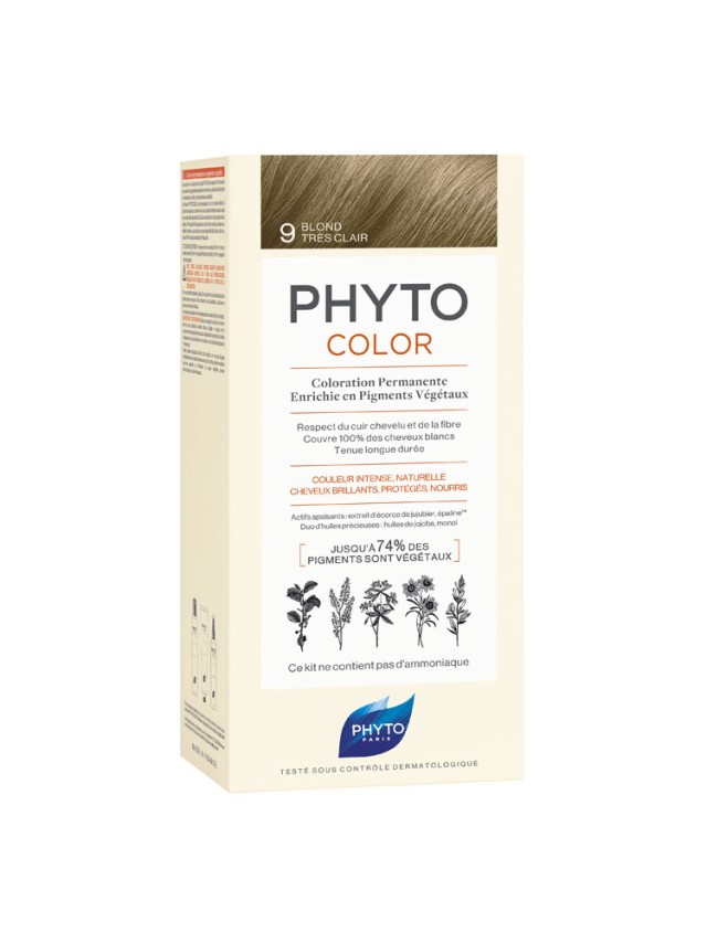 Phyto Phytocolor 9.0 Ξανθό Πολύ Ανοιχτό 50ml