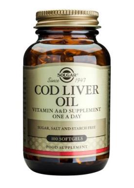 Solgar Cod Liver Oil Μουρουνέλαιο 100softgels