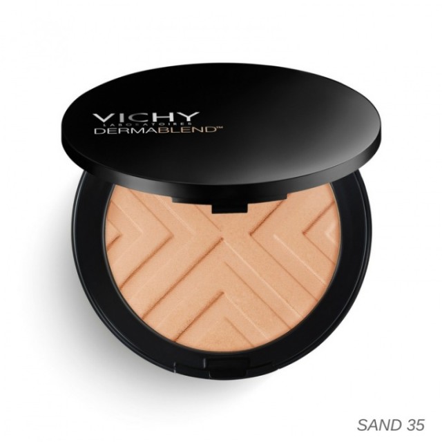 VICHY Dermablend Covermatte Compact Powder Foundation SPF25 Sand 35 Υψηλής Κάλυψης Make Up 9.5gr