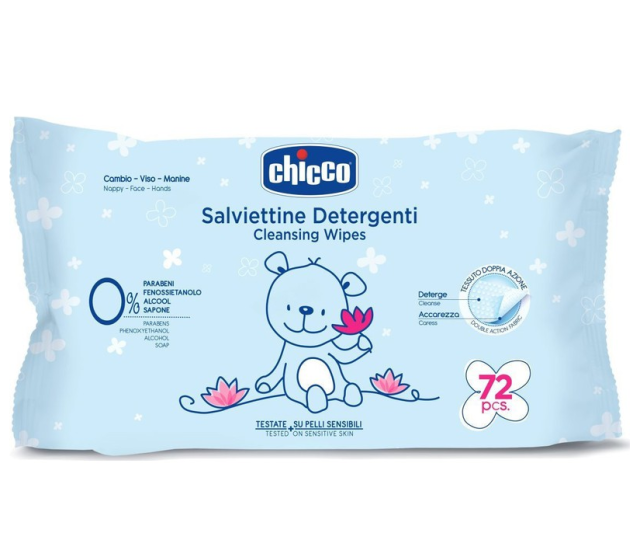 CHICCO ΜΩΡΟΜΑΝΤΗΛΑ 72ΤΜΧ ΧΩΡΙΣ ΚΑΠΑΚΙ