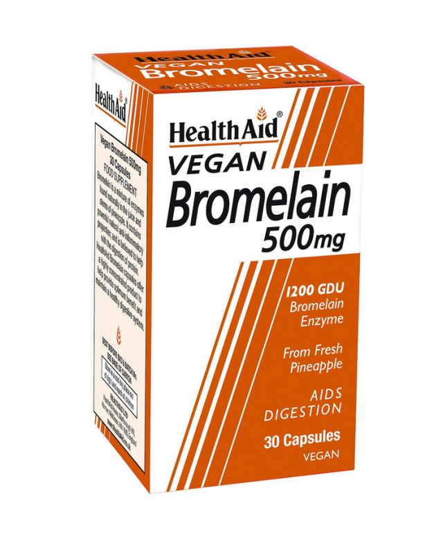 Health Aid Bromelain 500mg 30 φυτικές κάψουλες