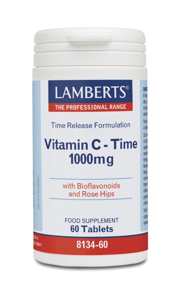 Lamberts Vitamin C Time Βιταμίνη για Ενέργεια & Ανοσοποιητικό 1000mg 60 ταμπλέτες