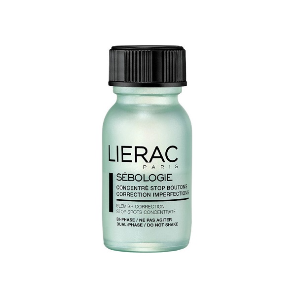 LIERAC Sebologie Correction Imperfections Bi-Phase Κρέμα Προσώπου Νυκτός για Λιπαρές Επιδερμίδες κατά των Ατελειών & της Ακμής με Υαλουρονικό Οξύ 15ml