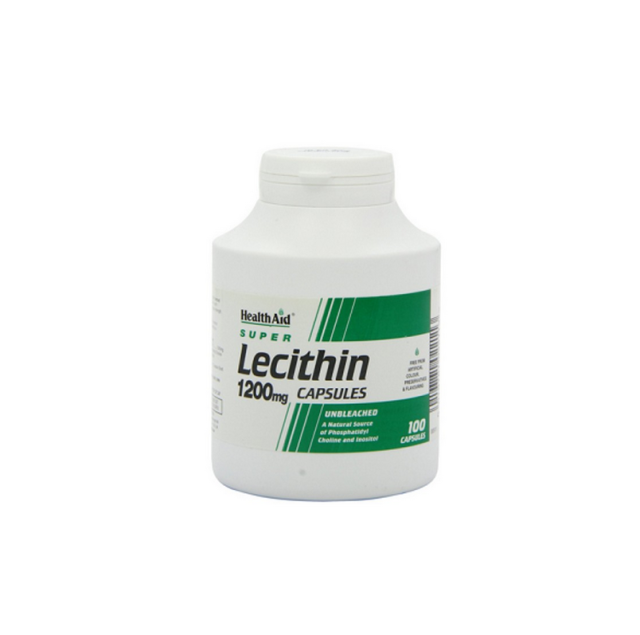 Health Aid Super Lecithin Συμπλήρωμα Διατροφής με Λεκιθίνη 1200mg 100 κάψουλες